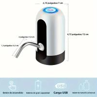 Bomba De Agua Portátil Recargable Por USB Para Botella Con Interruptor De Encendido Y Apagado Dispensador Automático Para Camping - details 7
