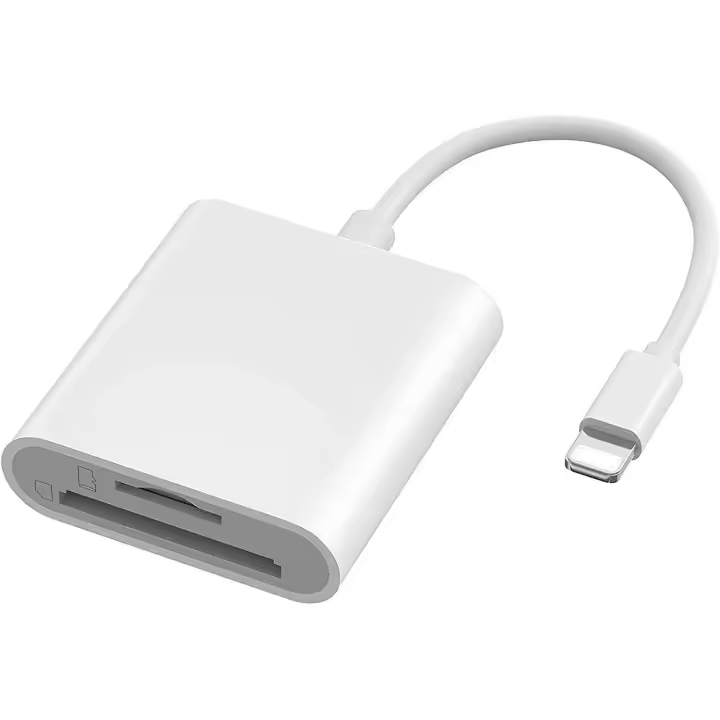 Lector de Tarjetas SD para iPhone, iPad, Lector de Tarjetas Micro SD, Adaptador de Tarjeta de Memoria para fotografía - 1