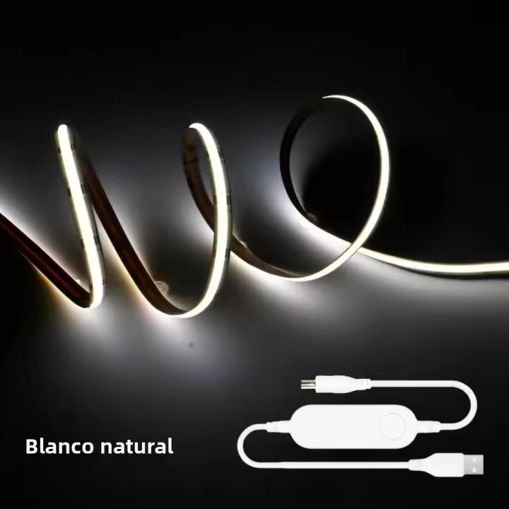 Tira De LED COB Zigbee USB 5V 1m 2m 3m Calor Natural Blanco Para Iluminación De TV Armario Decoración De Habitación Compatible Con Alexa/Google Assistant - 1