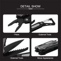 Multiherramienta Maarten 9-en-1 Con Cuchillo De Bolsillo De Acero Inoxidable Herramienta Multifuncional Con Destornillador Y Acrílico Plisado Para Supervivencia - details 4
