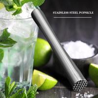 Varita De Mezcla Para Vino Cocktail Acero Inoxidable Muddler Martillo De Hielo Barra Herramienta Utensilio Para Bebidas Y Frutas - details 3