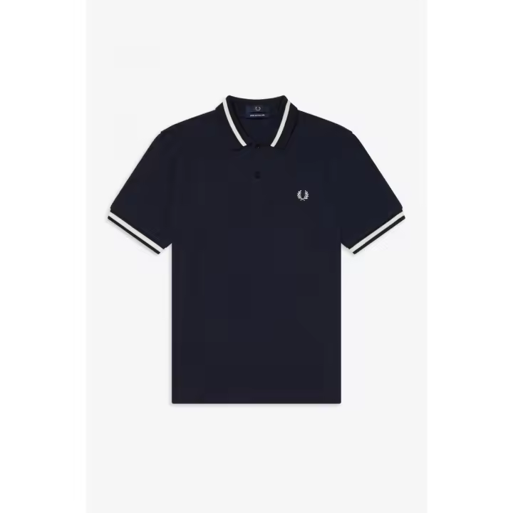 Fred Perry Reissues Original Single Tipped Polo Navy / Snow White - 1