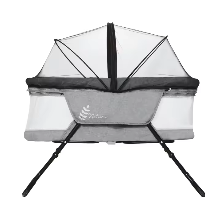 Asalvo Minicuna Plegable Trip Natura de 0 a 6 Meses – Diseño Elegante y Moderno, con Mosquitera y Colchón con Funda, Ideal para Recién Nacidos - 1