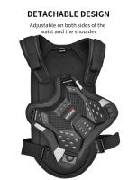 Chaleco Protector De Espalda WOSAWE Para Motociclistas Adulto Protección De Columna Y Pecho Para MTB Y Motocross Chaleco Protector Corporal Para Chaqueta De Motocicleta - details 4