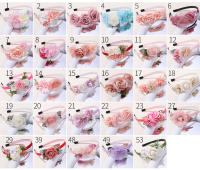 Headband De Boda Para Niñas Con Perlas Y Plumas Accesorio De Cabello De Princesa Para Fiestas Y Danzas Recién Nacidos Hecho a Mano - details 3