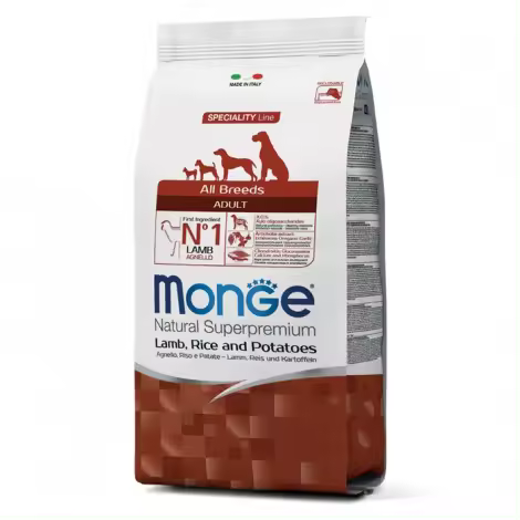 MONGE PERRO ADULTO CORDERO Y ARROZ PATATA 2.5KG - 1