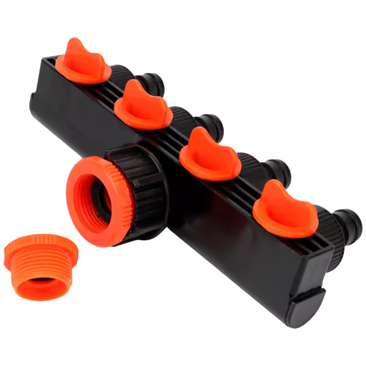 Divisoria De Válvula 3/4" Conector Para Riega Distribuidor 4 Caminos Divisores De Tubo Para Conectores De Agua Y Taps - 1