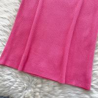 Vestido De Punto REALEFT Vintage De Verano Para Mujer Con Mangas Escaleras Estilo Casual Cuello Cuadrado Ajustado Hasta La Cintura - details 31