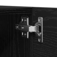 Gabinetes de TV Montados en la Pared vidaXL 2 pcs Negro Roble 30,5x30x30 cm - details 6