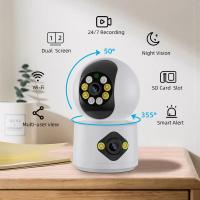Cámara de vigilancia de seguridad interior para el hogar, Monitor de mascotas para bebés, seguimiento automático, domo inalámbrico, PTZ, IP, P2P, ICsee, 4MP, 2K, WIFI - details 3
