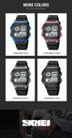 Reloj Deportivo SKMEI Japonés Digital Multifuncional Para Hombres Resistente Al Agua 5Bar Cronógrafo Reloj De Pulsera Con Luz Trasera Y Alarmas - details 21