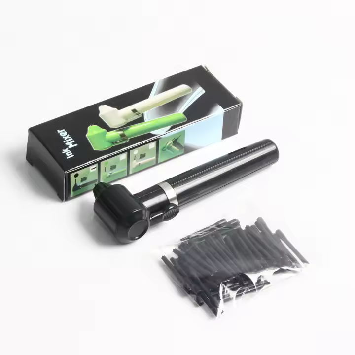 1pc Mezclador De Tinta De Tatuaje Eléctrico Con 50pcs De Palitos De Tinta De Arte Corporal Accesorios De Tatuaje - 1