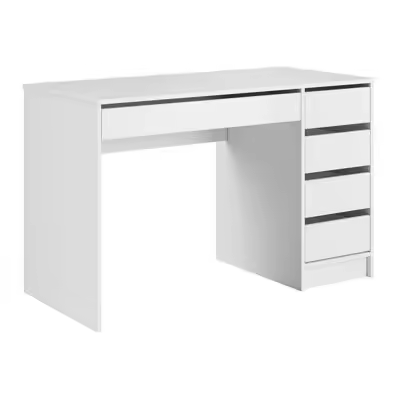 Mesa de oficina Comfivo 312 , Muebles ES, Con cajones, Blanco, 120 x 76 x 55cm - 1