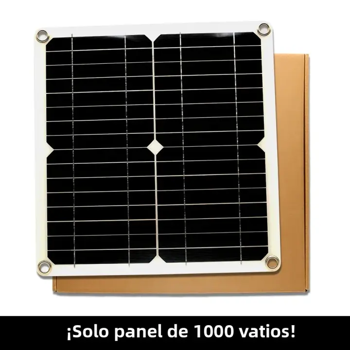 Kit De Placa Solar 1000W 12V Con Controlador 10A-100A Para Teléfono RV Car Caravana Camping Al Aire Libre Batería Compatible Con USB 5V DC 18V - 1