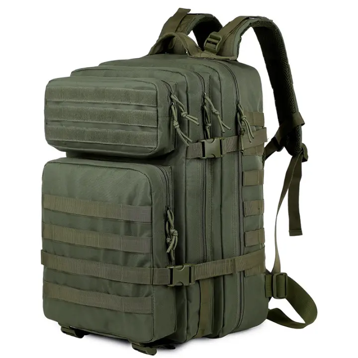 45L Mochila Táctica Militar Paquete de Asalto Gran Bolsa Ordenador Portátil para Viajar Senderismo Camping Trekking Cam - 1