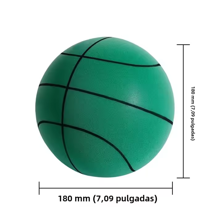 Baloncesto Silencioso Para Niños 18/21/24 Pulgadas Bola De Cuero Elástico Suave Para Interior Tamaño Pequeño Juguetes Deportivos - 1