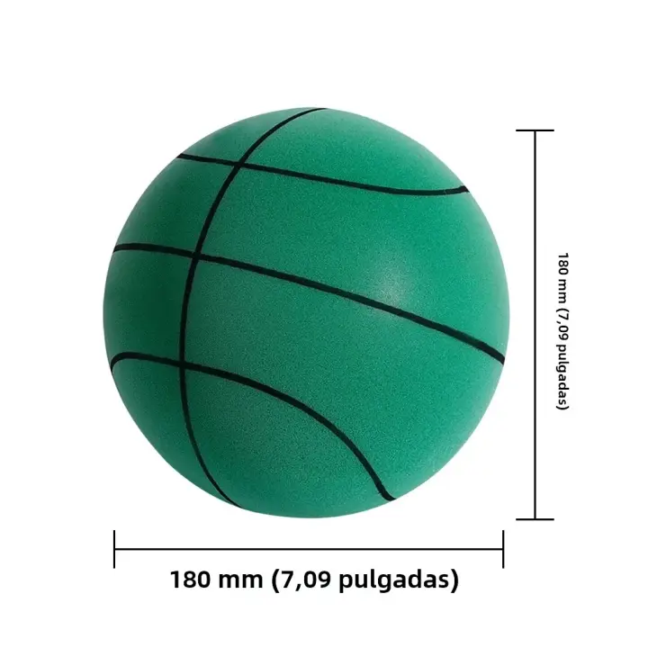 Baloncesto Silencioso Para Niños 18/21/24 Pulgadas Bola De Cuero Elástico Suave Para Interior Tamaño Pequeño Juguetes Deportivos - 1