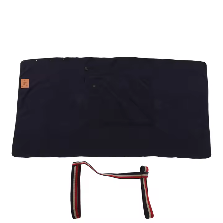 Manta eléctrica con 3 niveles de ajuste de temperatura y USB para hombros, cuello, piernas y cintura, color azul marino - 1