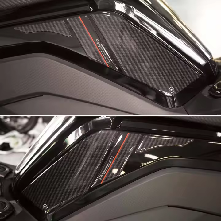Pegatinas 3D Protecciones Laterales de Puertas compatibles con Kymco Ak550 Premium - 1