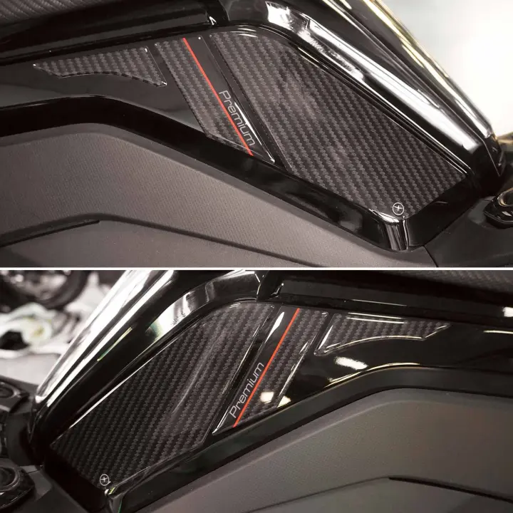 Pegatinas 3D Protecciones Laterales de Puertas compatibles con Kymco Ak550 Premium - 1