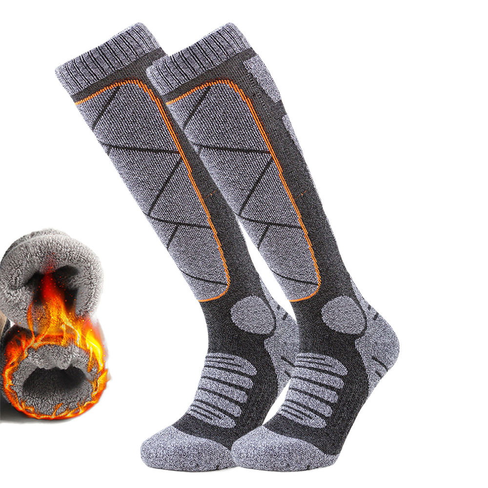 TK Calcetines De Esquí Hasta La Rodilla Para Hombres Y Mujeres Calcetines Deportivos Térmicos Para Invierno Y Senderismo Material Poliéster Y Spandex