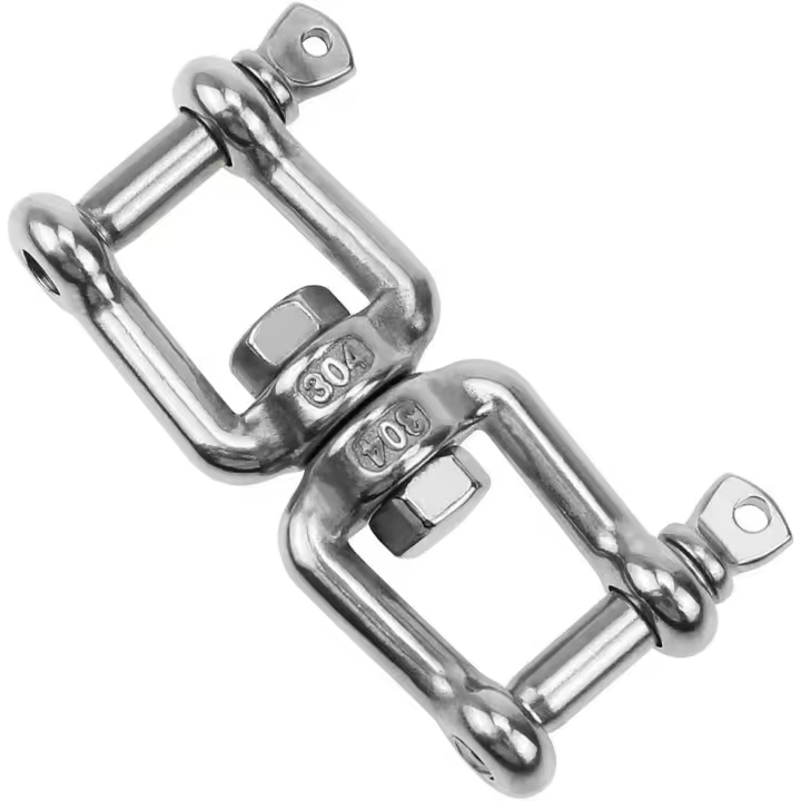 Gancho giratorio de Doble Extremo M8 Gancho giratorio de 360 ° resistant Accesorio para Colgar de Maple inoxidable with Buckles extraíbles para Gimnasio Bolsa de Arena Silla de Cuerda Hamaca Trapecio Yoga Columbio Equipo para Colgar - 1