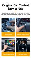 Adaptador Inalámbrico 2en1 HEYINCAR Para Android Auto Y CarPlay 2.4G & 5.8Ghz WiFi BT Conexión Automática BT Para Coches Con Cable - details 11
