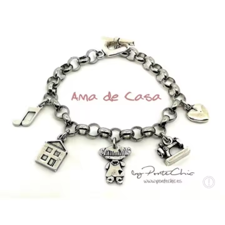 Pulsera "AMA DE CASA". Temática Profesiones. PonteChic. - 1