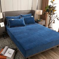 Sábana Ajustable De Velours Suave Y Elástica Protección De Matrícula De Cama Para Invierno Mantener Caliente Sábana De Cama De Poliéster 300TC - details 6