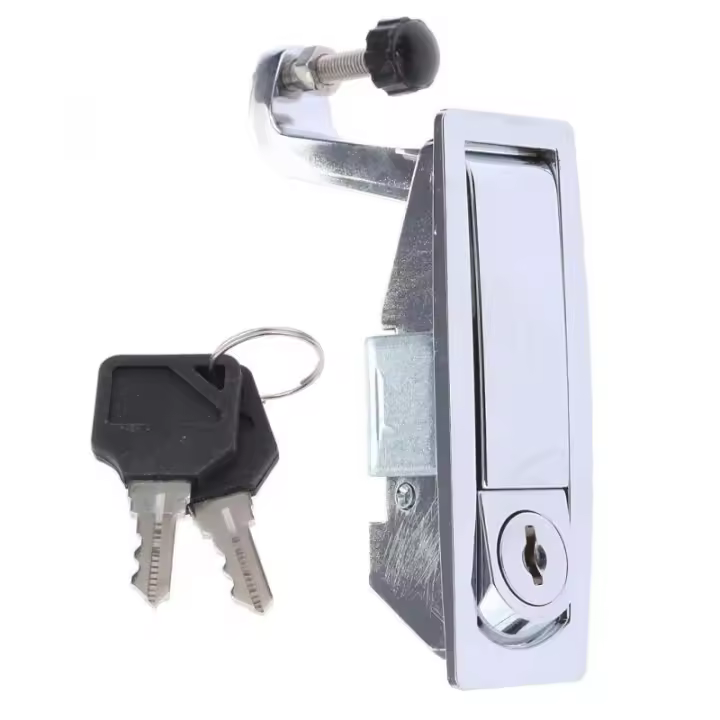 Cerradura De Compresión Para Puerta De Bote RV Con Llaves Cerradura De Palanca De Presión a Nivel Con Llaves Cromada Para Armario Y Piso Del Cockpit - 1