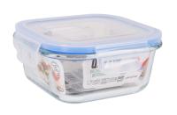 LILI HOME Tupper Fiambrera Hermético de Vidrio de Borosilicato Diseñados con materiales resistentes y un innovador sistema de cierre de aire, son perfectos para usar en el microondas de manera segura, además de conservar la frescura y sabor de tus co - details 6