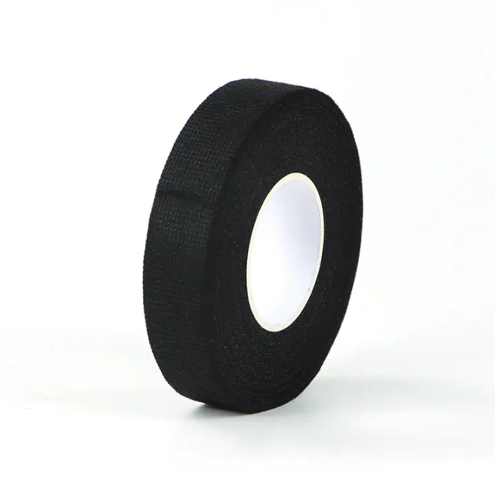 Cinta Eléctrica De Velours Negra 15m 30mm 25mm 19mm 15mm 9mm Retardante De Llama Adhesivo De Tela Para Cableado Y Harness - 1
