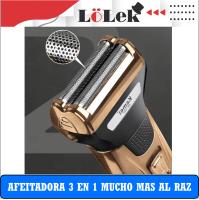 LoLek Afeitadora Inalámbrica 3 en 1 – Recortadora de Barba y Bigote | Corta Pelo y Vello de Nariz y Orejas | Batería Recargable | Cuchillas de Acero Inoxidable | Portátil, Ergonómica y Fácil de Limpiar | Afeitado Preciso y sin Irritación 🧔✂️ - details 1
