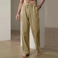 Nuevos Pantalones Anchos Para Hombre Algodón Ligeros Deportivos Streetwear Verano Color Sólido Grande Pantalones De Sudor - details 6