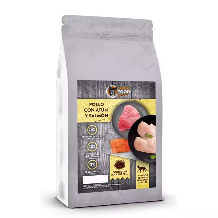 FORCEFOOD gourmet gatos Pollo con Atun y Salmon - 1