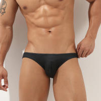 Tanga De Baño Para Hombre Seobean Tres Piezas Ajustable Transpirable Con Estampado De Rayas En Agua Triángulo Bikini De Playa - details 2