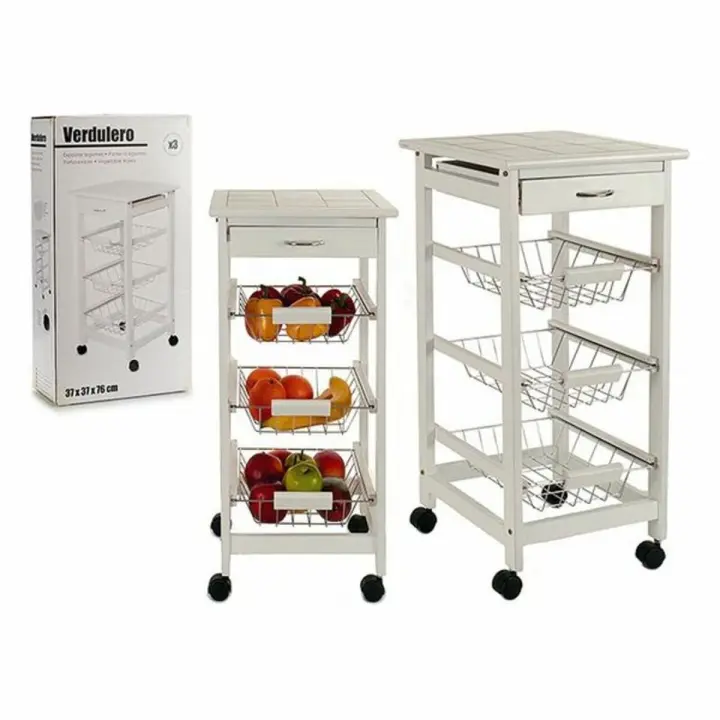KINVARA Carrito Verdulero Soporte de 3 Pisos - Originalidad y Espacio de Almacenamiento - 1