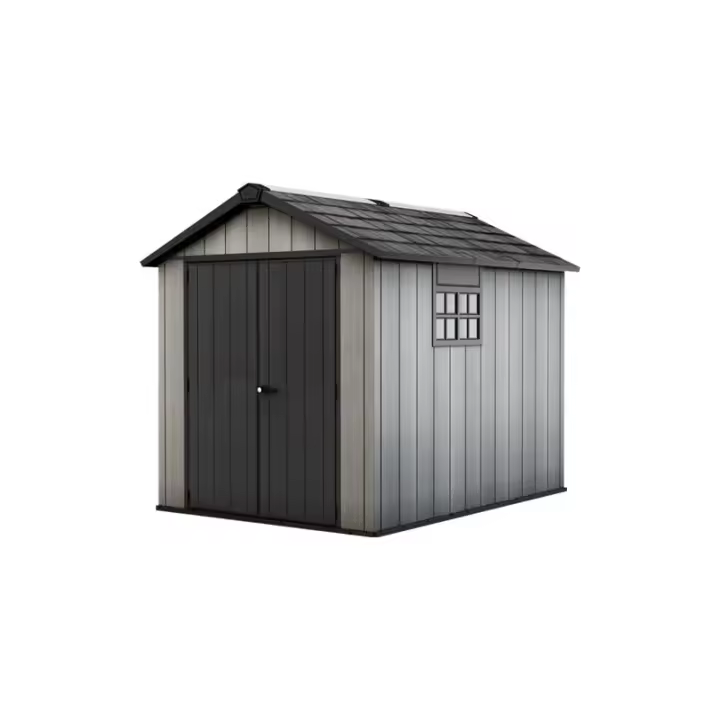 KETER 224433 Caseta de exterior Oakland 759 - 230x287x242 cm y 6m2 - Deco Gris - 1