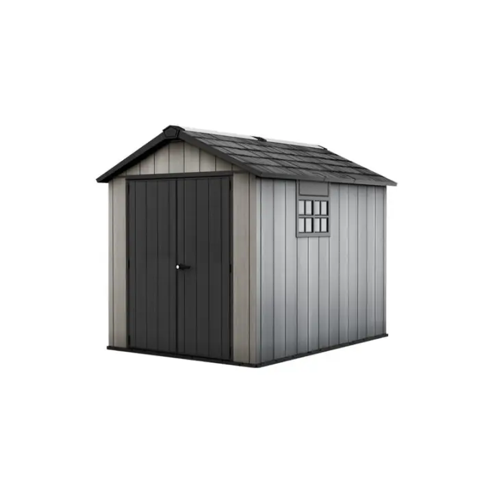 KETER 224433 Caseta de exterior Oakland 759 - 230x287x242 cm y 6m2 - Deco Gris - 1