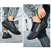 Zapatos De Correr HOBM Para Hombres Tenis Deportivos Ligeros Y Transpirables Absorbing Choque Entrenamiento Deportivo Calzado Negro - details 20