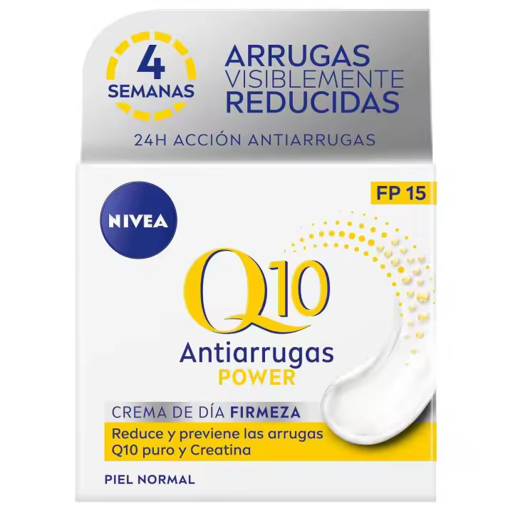 NIVEA Q10 Power Crema Día Antiarrugas y Firmeza Piel Normal FP15 50ml - 1