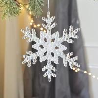 Adorno De Navidad De Acrílico En Forma De Árbol De Navidad Campanas Estrella Y Copos De Nieve Para Decoración De Habitaciones Y Hogar - details 8