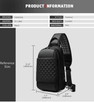SSITO Mochila de hombre with USB para hombre, Bolso de Hombre impermeable para hombre, Bolso de pecho para hombre, mochipa Cruzada para hombre de 9,7" - details 4
