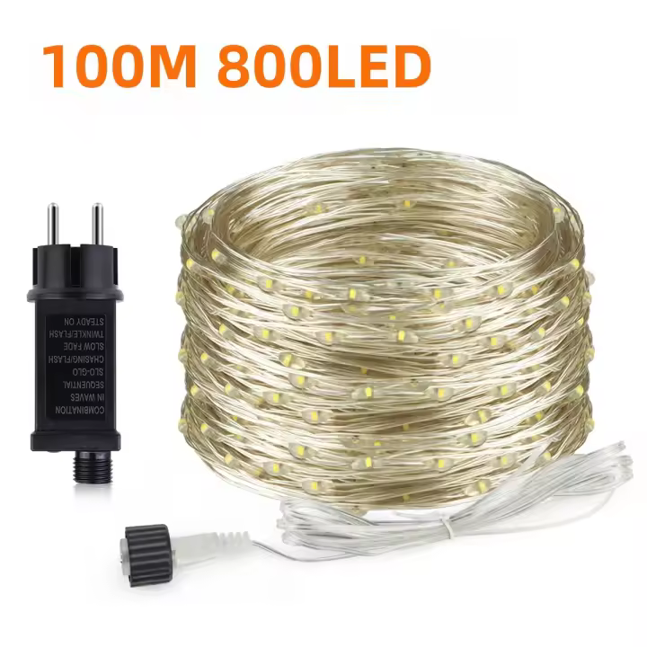 Cadenas De Luces LED De Navidad Con Hilo De Cobre Para Habitación Decoración De Bodas Y Fiestas Navideñas 220V 110V a 24V EU US Plug - 1
