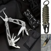 Multiherramienta De Acero Inoxidable Con Cierre De Seguridad Herramienta De Bolsillo Con Afilador Especialmente Diseñado Para Abrebotellas Y Destornillador Con Funda De Nylon - details 0