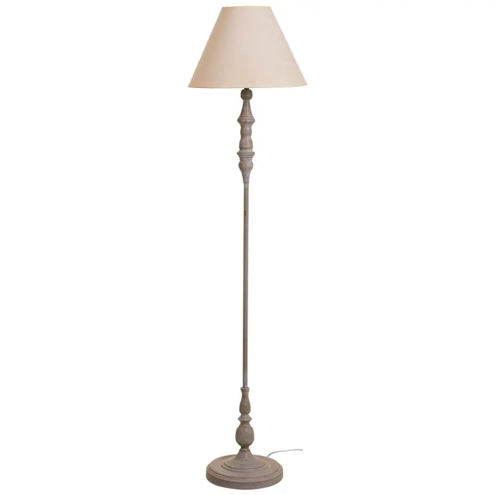 WANDERLUST DECO Lámpara de pie de metal gris 38x38x154h cm - 1