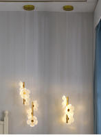 Lámpara Colgante LED Lustre Nordic Para Techo Dormitorio Niños Decoración De Habitación Cepillo De Metal Incluye Bombillas - details 0