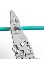 Tijeras De Reparación Multifuncionales JUSTINLAU Para Cableado Con Cortador Y Desenredador De Hilo Herramienta De Mano De Crimpado Vanadio Cromado - details 4