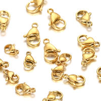 30Pcs/lot Aros De Cangrejo De Acero Inoxidable Galvanizado En Oro Para Pulseras Collares Cadenas Hecho a Mano Joyería Suministros - details 4
