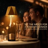 Lámpara De Mesa Inalámbrica Para Botella Con Control Táctil Y 3 Colores Iluminación Nocturna Recargable USB Para Barra Vino Luz De Escritorio - details 8